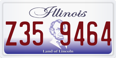 IL license plate Z359464