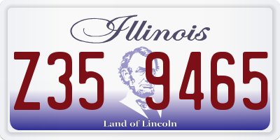 IL license plate Z359465