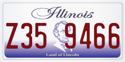 IL license plate Z359466