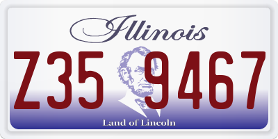 IL license plate Z359467