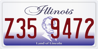 IL license plate Z359472