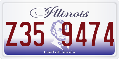 IL license plate Z359474