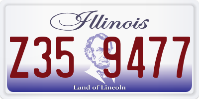 IL license plate Z359477