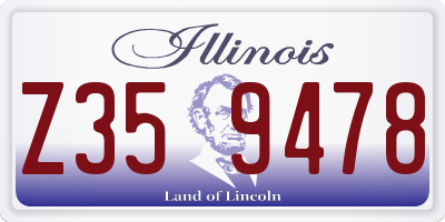 IL license plate Z359478