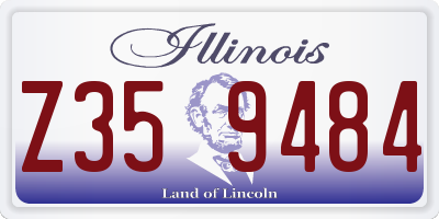 IL license plate Z359484