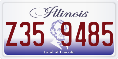 IL license plate Z359485