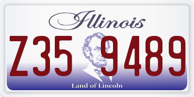 IL license plate Z359489