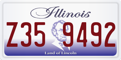 IL license plate Z359492