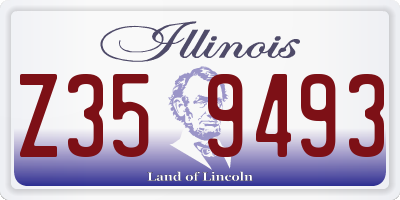 IL license plate Z359493