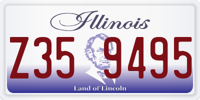 IL license plate Z359495