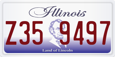 IL license plate Z359497
