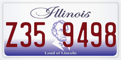 IL license plate Z359498