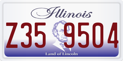 IL license plate Z359504