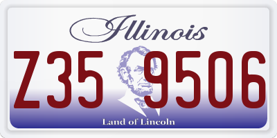 IL license plate Z359506