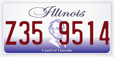 IL license plate Z359514
