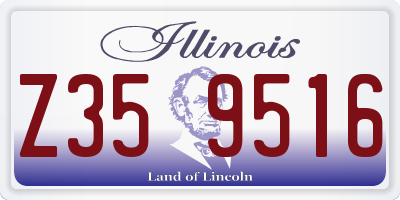 IL license plate Z359516