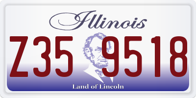 IL license plate Z359518