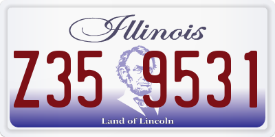 IL license plate Z359531