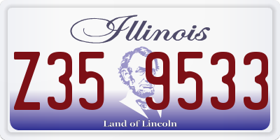 IL license plate Z359533