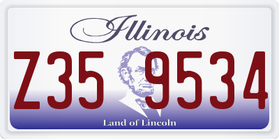 IL license plate Z359534