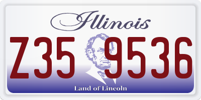 IL license plate Z359536
