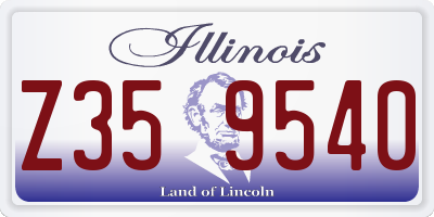 IL license plate Z359540