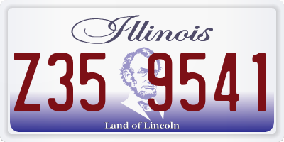 IL license plate Z359541