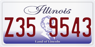 IL license plate Z359543