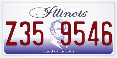 IL license plate Z359546