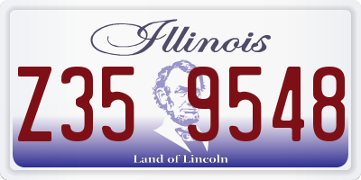 IL license plate Z359548