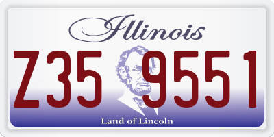 IL license plate Z359551
