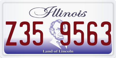 IL license plate Z359563