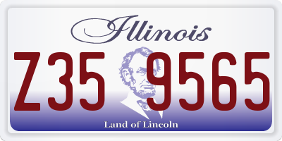 IL license plate Z359565