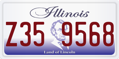 IL license plate Z359568