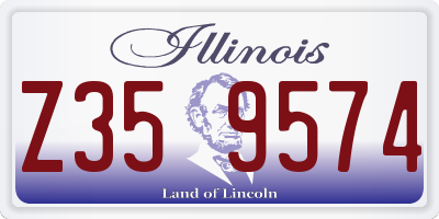 IL license plate Z359574