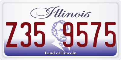 IL license plate Z359575