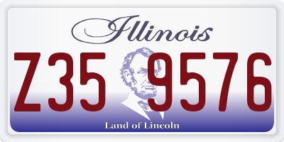 IL license plate Z359576