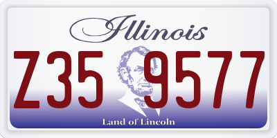 IL license plate Z359577