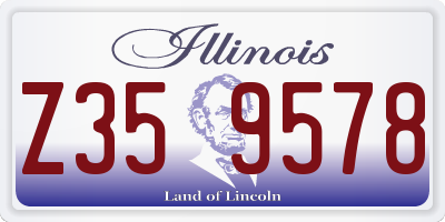IL license plate Z359578