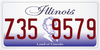 IL license plate Z359579