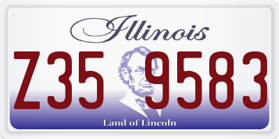 IL license plate Z359583