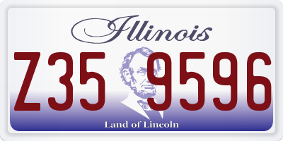 IL license plate Z359596