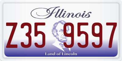 IL license plate Z359597