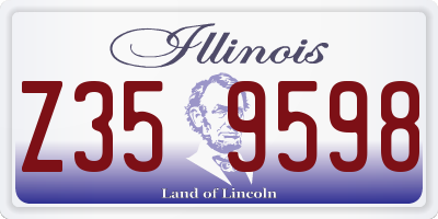 IL license plate Z359598