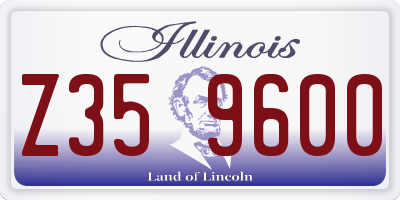 IL license plate Z359600