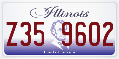 IL license plate Z359602