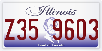 IL license plate Z359603