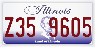 IL license plate Z359605