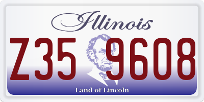 IL license plate Z359608