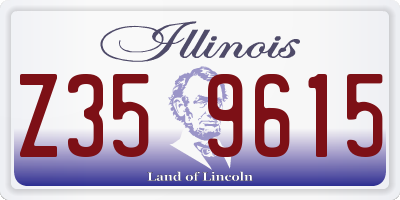 IL license plate Z359615
